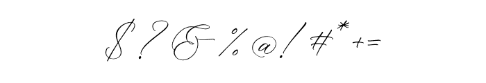 Florens Script Font OTHER CHARS