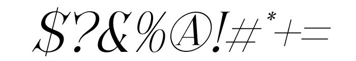 Florens Serif Italic Font OTHER CHARS