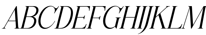 Florens Serif Italic Font UPPERCASE