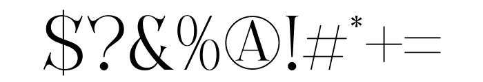 Florens Serif Font OTHER CHARS