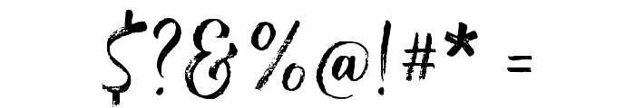 Floridina Script Font OTHER CHARS