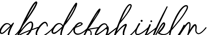 Florine Signature Font LOWERCASE