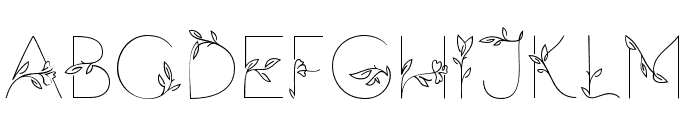 Florium Deco Font UPPERCASE