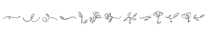 Florium Symbols Font LOWERCASE
