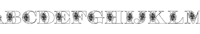 FloryanLight Font UPPERCASE