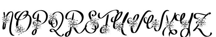 Floryfic Script Font UPPERCASE