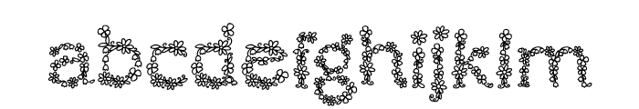 Flover Font LOWERCASE