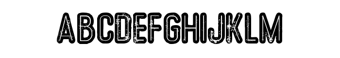 FlowBoldInlineGrunge Font LOWERCASE