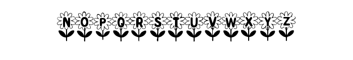 Flower Alphabet By Sque Regular Font LOWERCASE