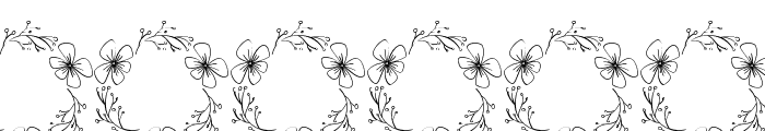 Flower Buds Monogram Font OTHER CHARS