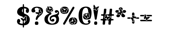 Flower Butterfly Font OTHER CHARS