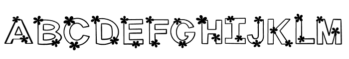 Flower Decorative Font LOWERCASE