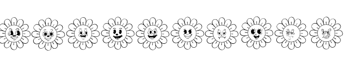 Flower Hippie Font OTHER CHARS