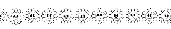 Flower Hippie Font LOWERCASE