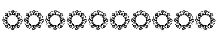Flower Mandala Monogram Font OTHER CHARS