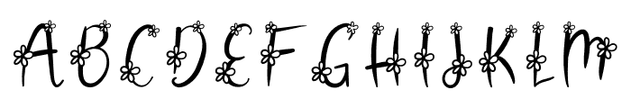Flower Monogram Font UPPERCASE