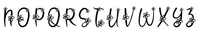 Flower Monogram Font UPPERCASE