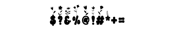 Flower On Top Font OTHER CHARS