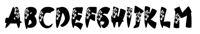 Flower Polution Font LOWERCASE