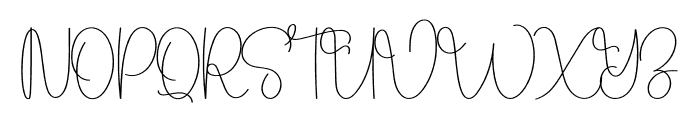 Flower Saturday Font UPPERCASE