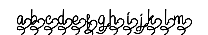 Flower Signature Alternate 1 Font LOWERCASE