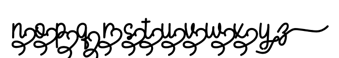 Flower Signature Alternate 1 Font LOWERCASE