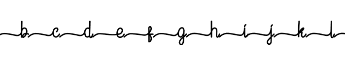 Flower Signature Alternate 2 Font LOWERCASE