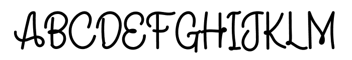 Flower Signature Font UPPERCASE