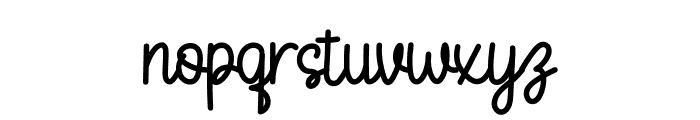 Flower Signature Font LOWERCASE