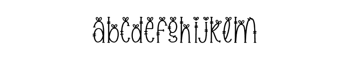 Flower Symbol Font LOWERCASE