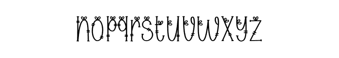 Flower Symbol Font LOWERCASE