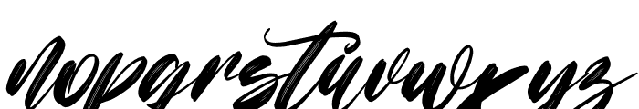 Flower Winter Italic Font LOWERCASE