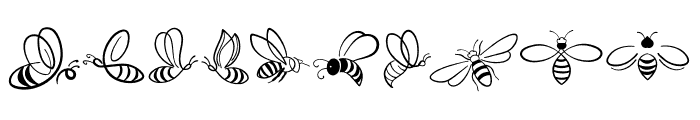 Flower and Bees Font OTHER CHARS