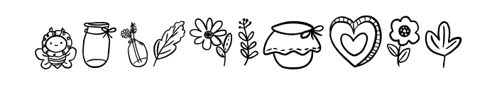 Flower and Nature Font OTHER CHARS