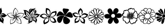 Flower and animal FONT