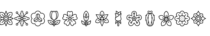 Flower-icons-font-30 Font LOWERCASE