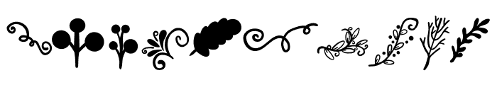 Flower motifs Font OTHER CHARS