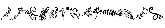 Flower motifs Font UPPERCASE