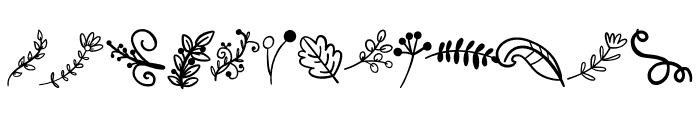 Flower motifs FONT