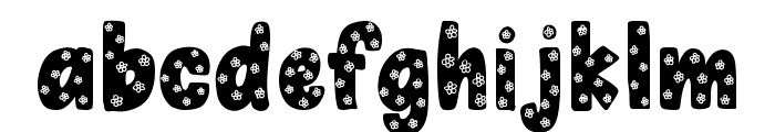 Flower spring fonts Font LOWERCASE