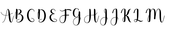 FlowerSpring Font UPPERCASE