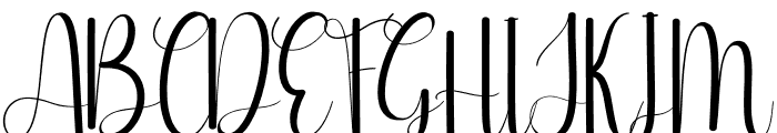 Flowerbed Font UPPERCASE