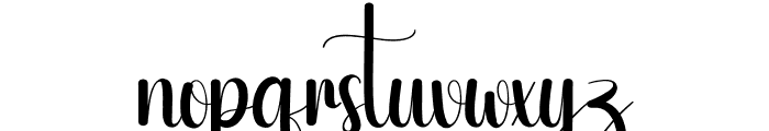 Flowerbed Font LOWERCASE