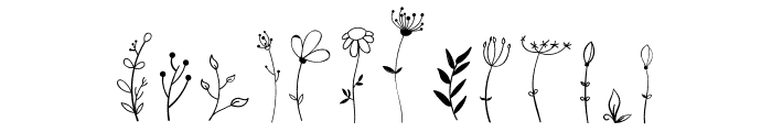 Flowerbloom Doodle Font UPPERCASE