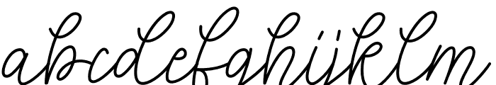 Flowerfly Font LOWERCASE