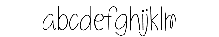 Flowering Regular Font LOWERCASE