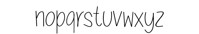 Flowering Regular Font LOWERCASE