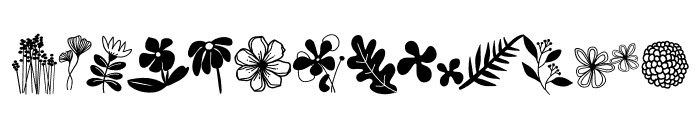 Flowers And Spring Font LOWERCASE