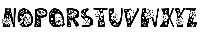 Flowers-Bloom Font UPPERCASE