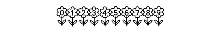 Flowers By Squeeb Creat Regular Font OTHER CHARS